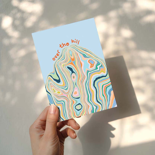 Over The Hill Birthday Card