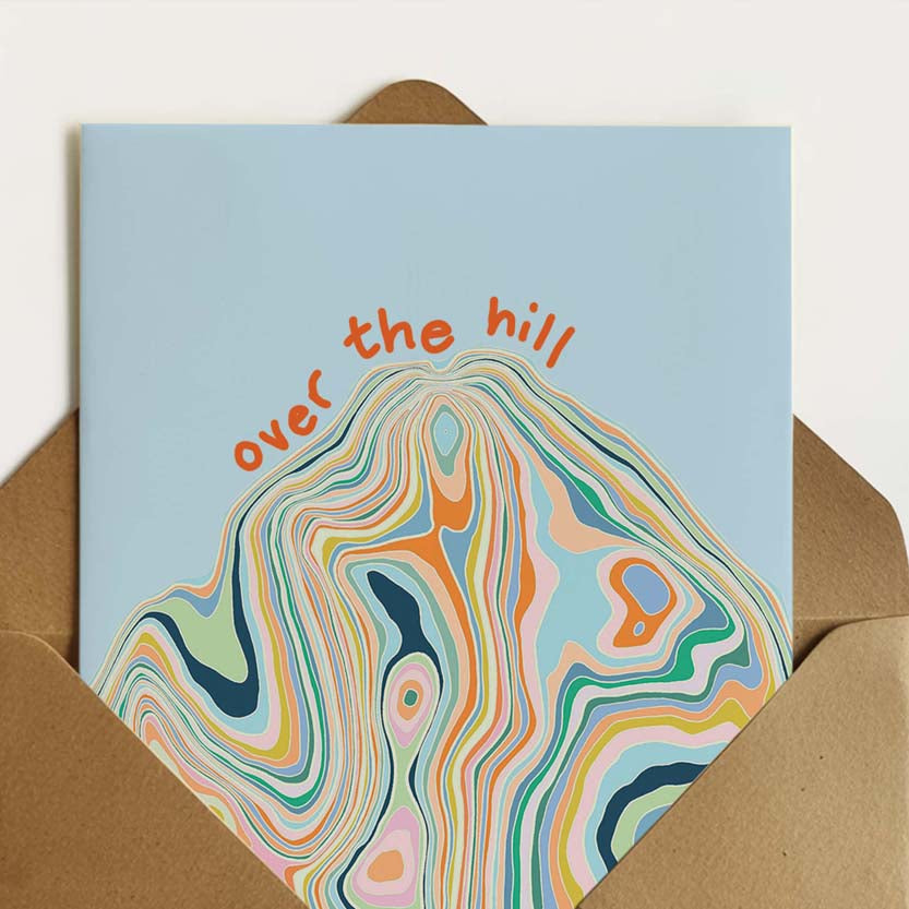 Over The Hill Birthday Card