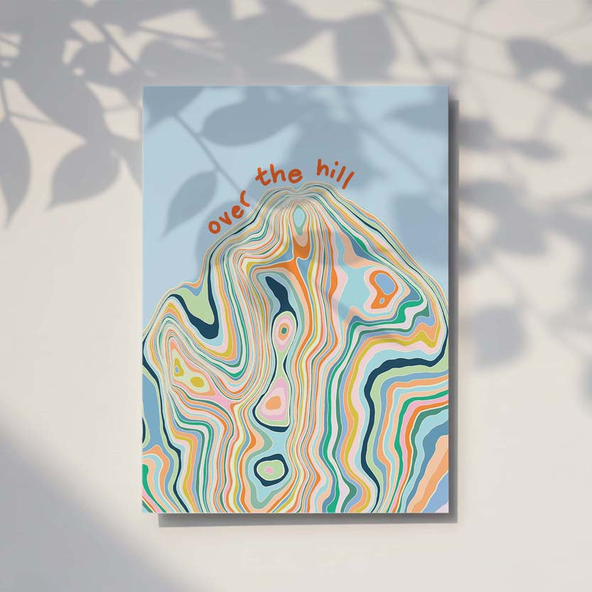 Over The Hill Birthday Card