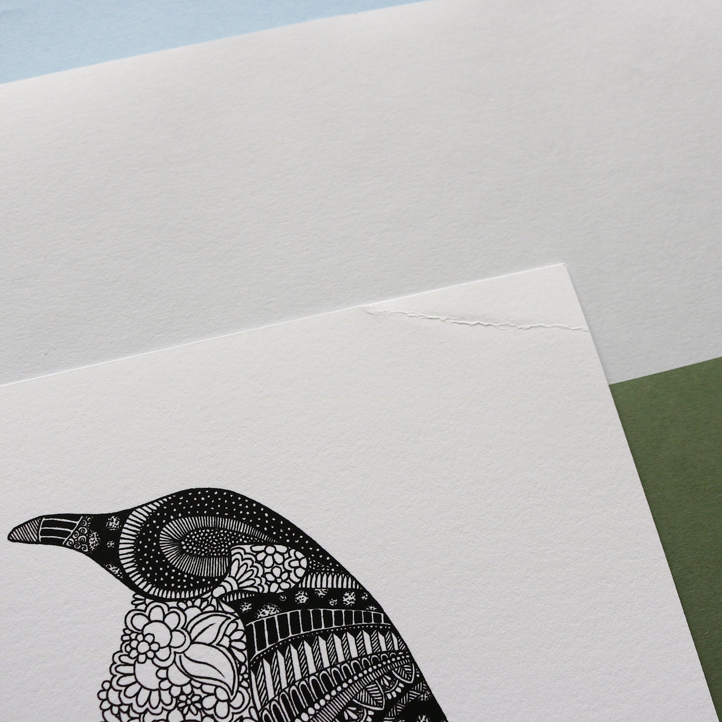 SALE - A4 Penguin Print - **Damaged Corner**