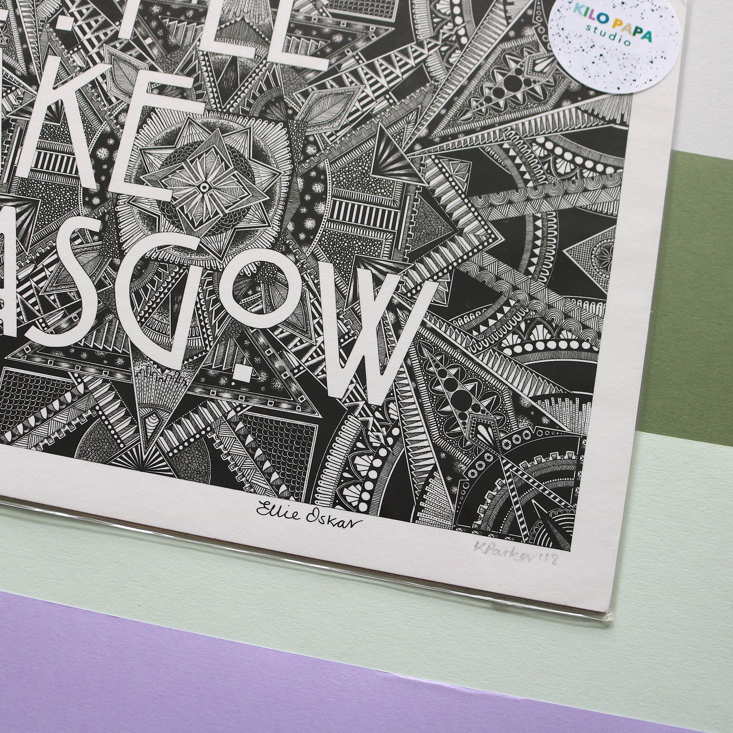 SALE - A3 People Make Glasgow Print **Old Branding**