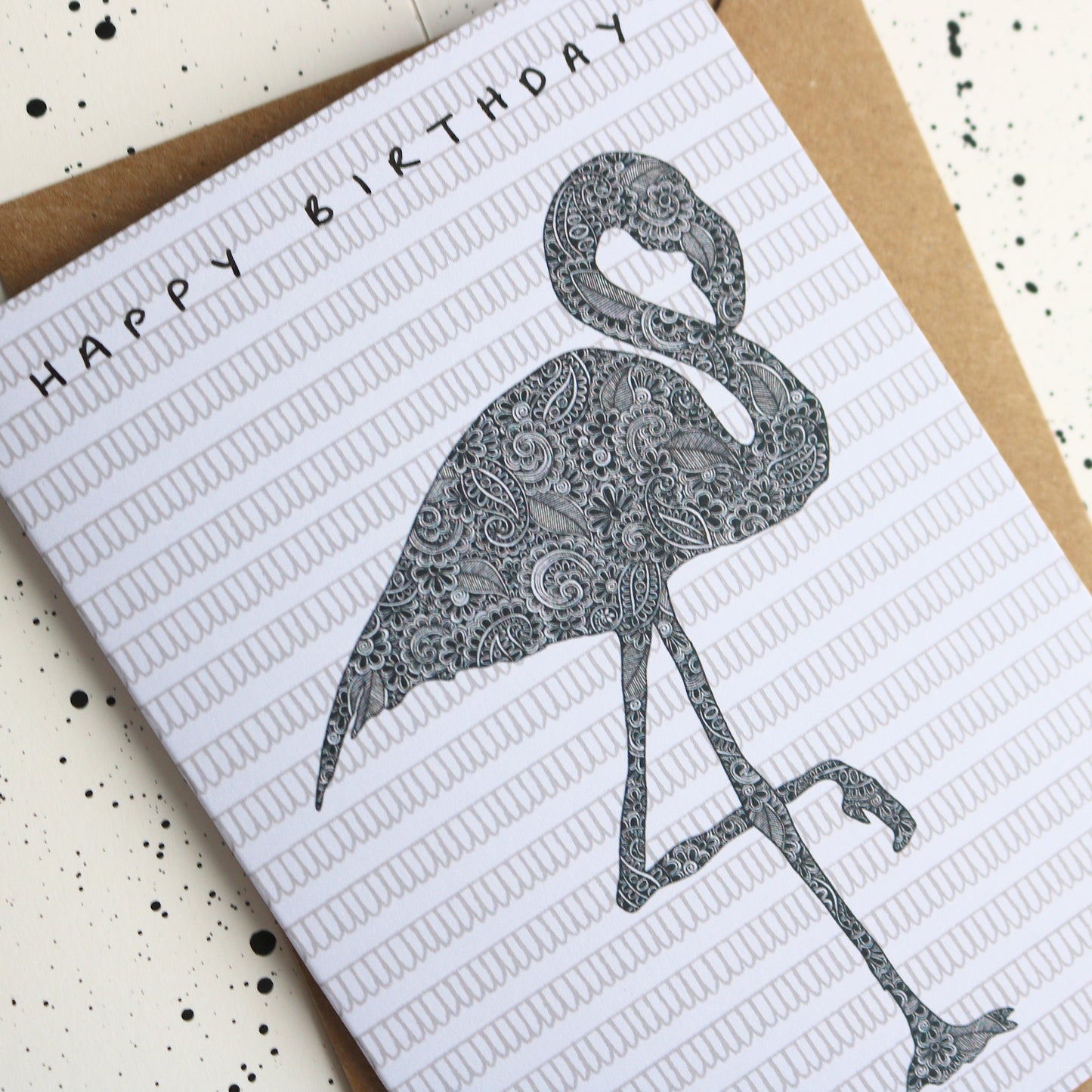 Flamingo Birthday Card