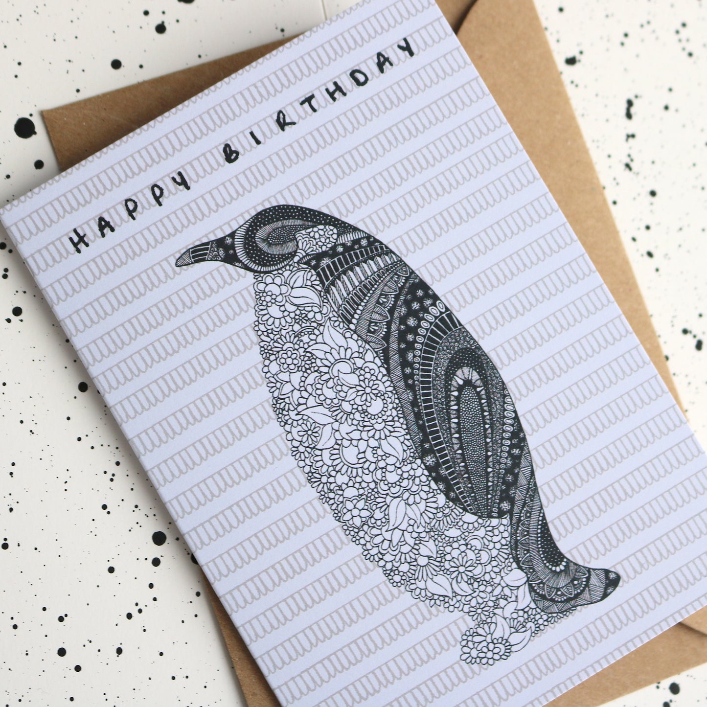Penguin Happy Birthday Card