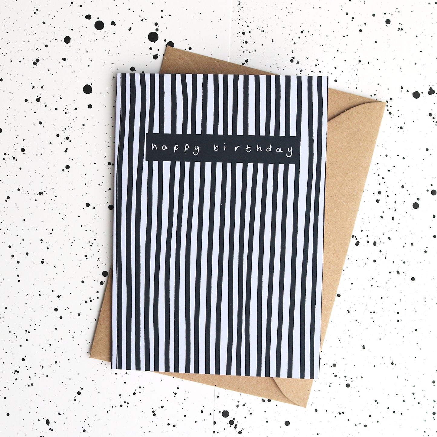Striped Birthday Card