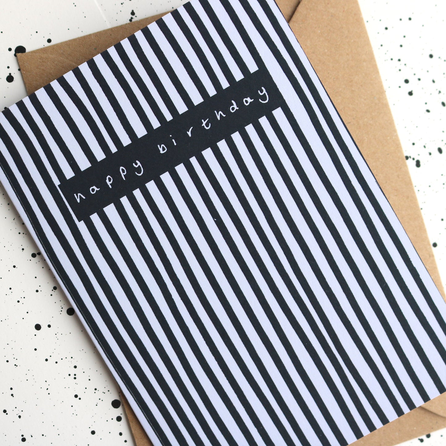 Striped Birthday Card