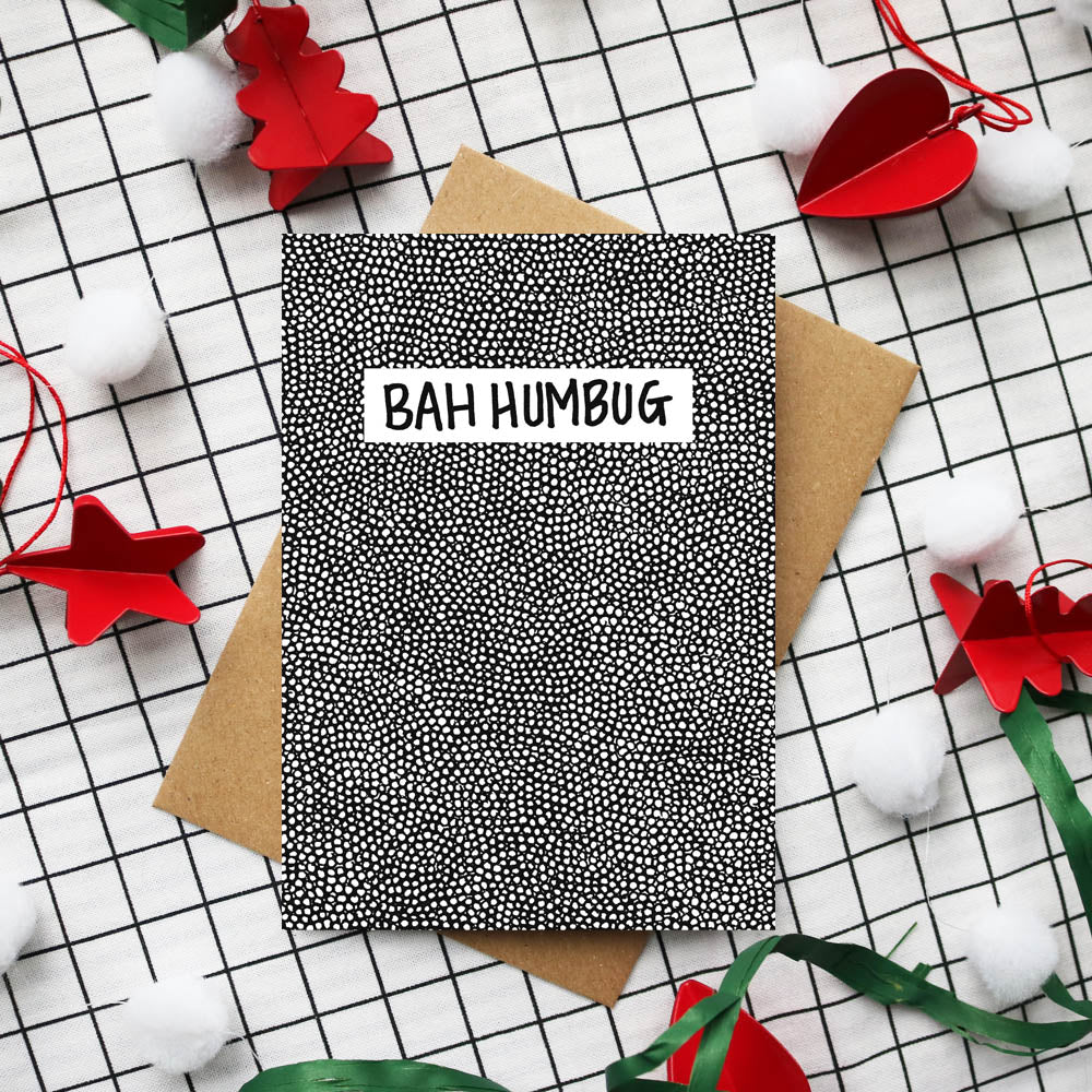 Bah Humbug Christmas Card
