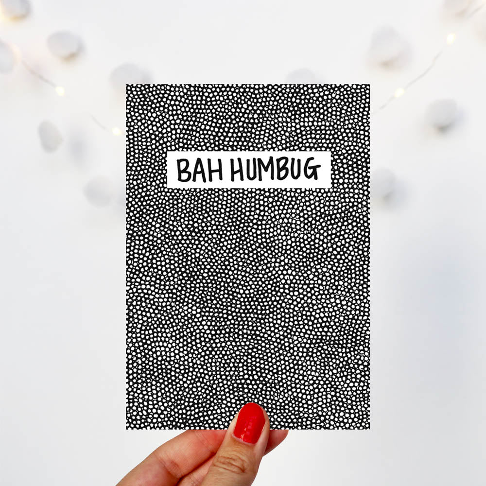 Bah Humbug Christmas Card