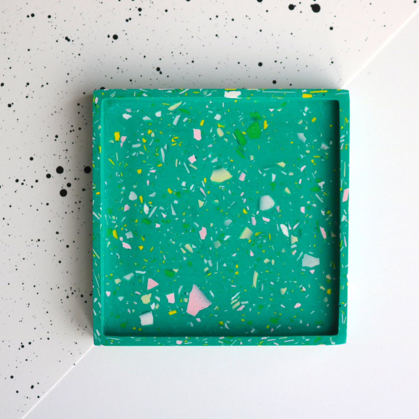 Square Trinket Tray in Sea Terrazzo