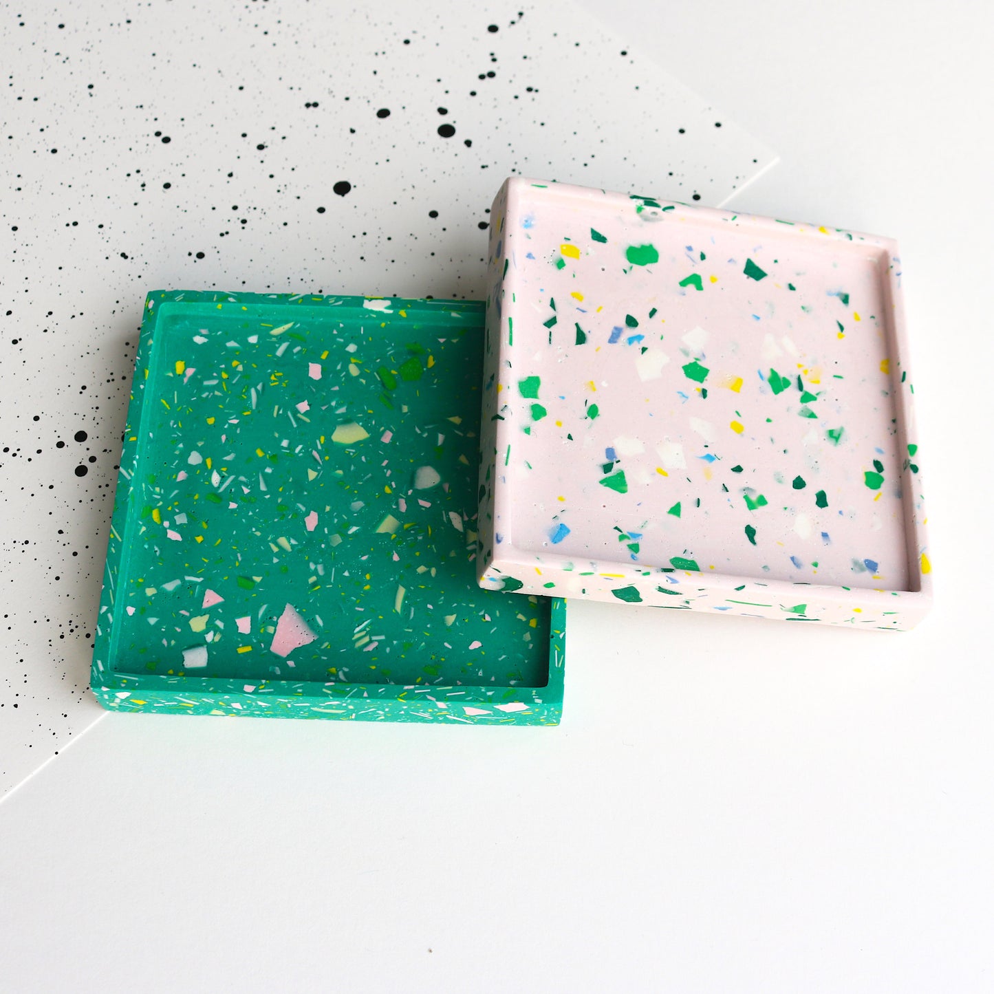 Square Trinket Tray in Sea Terrazzo