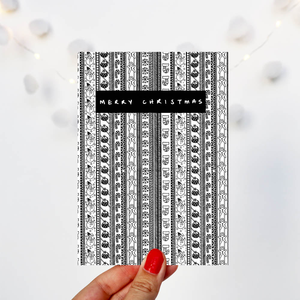 Festive Fairisle Christmas Card