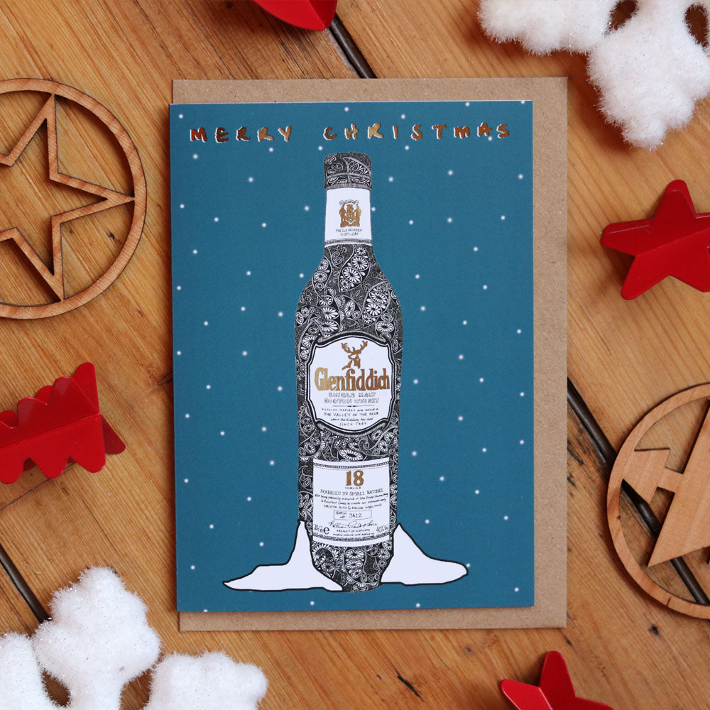 Glenfiddich Foiled Christmas Card