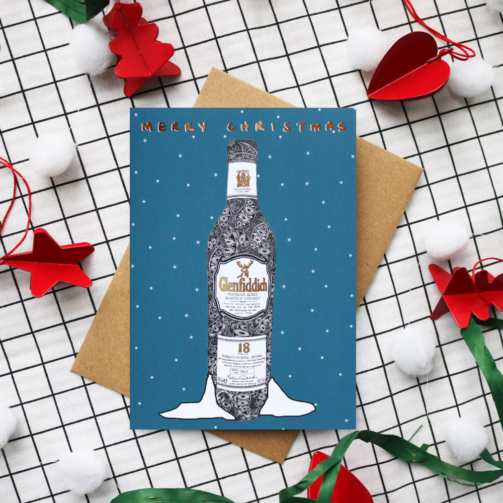 Glenfiddich Foiled Christmas Card