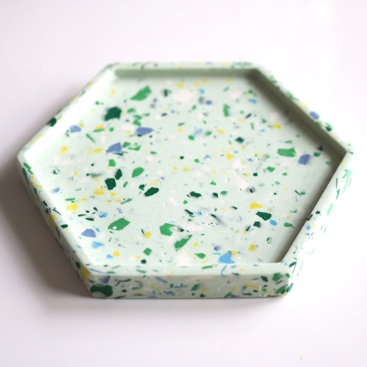 Hex Trinket Tray in Mint