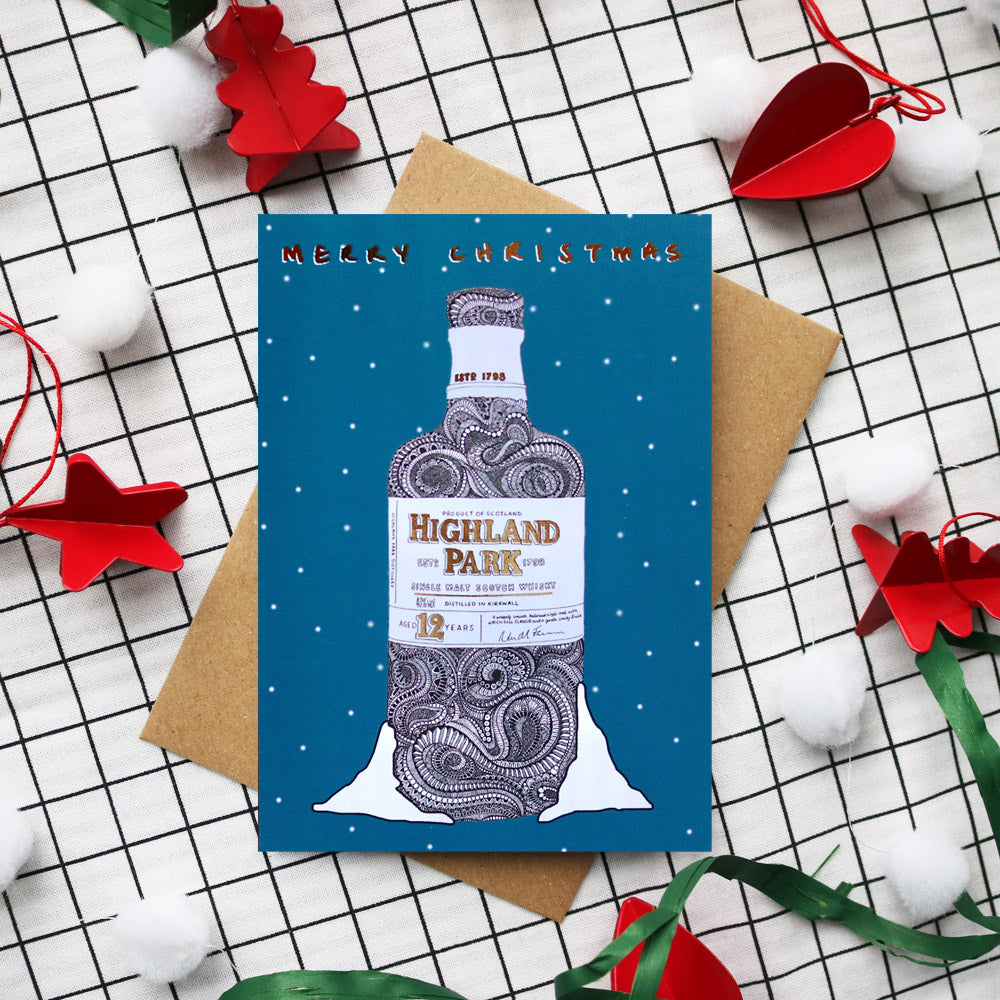 Highland Park Foiled Christmas Card