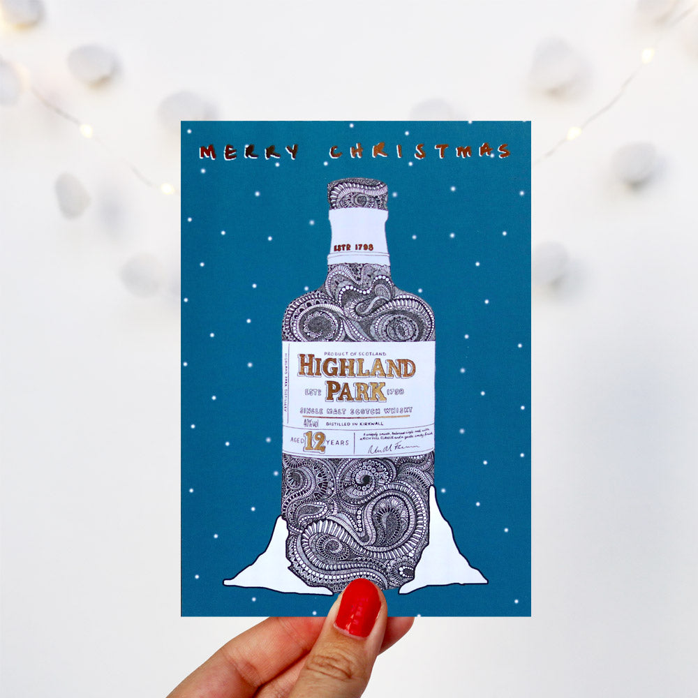 Highland Park Foiled Christmas Card