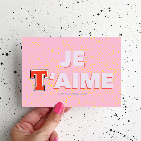 Tennents "Je T'Aime" Valentines Day Card