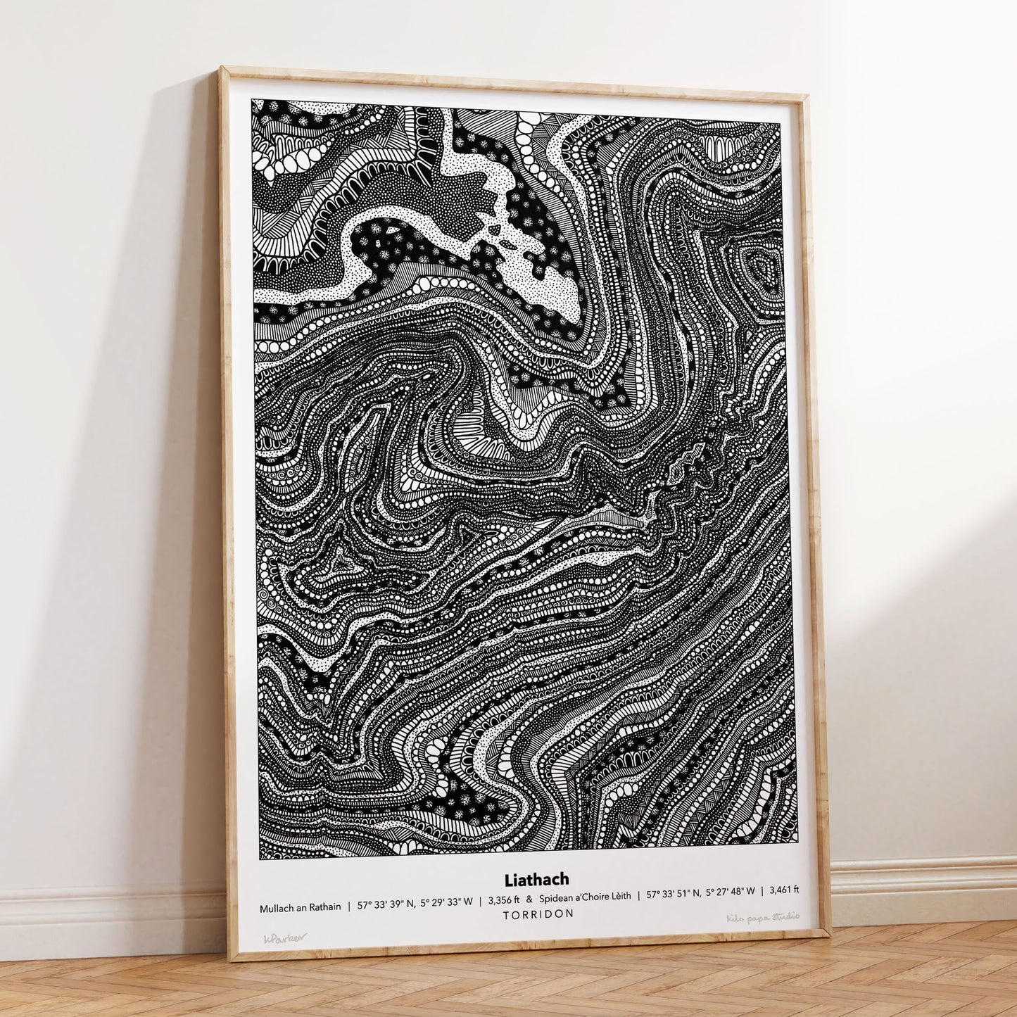 Liathach Topography Print