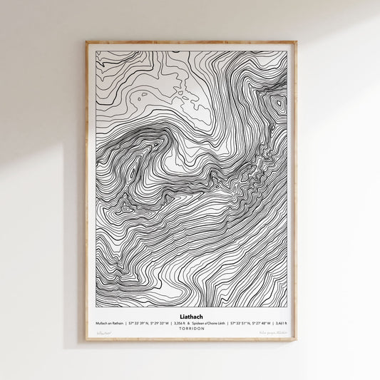 Liathach Topography Print