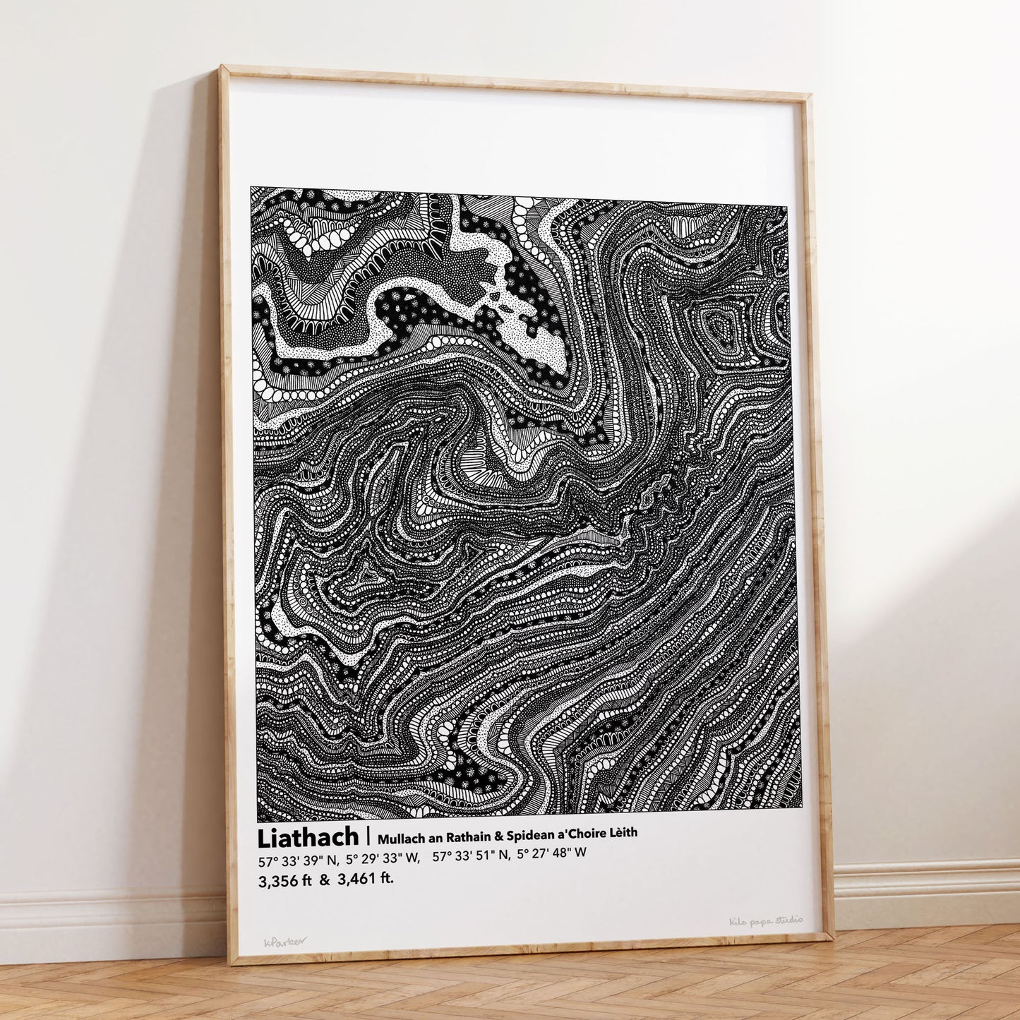 Liathach Topography Print