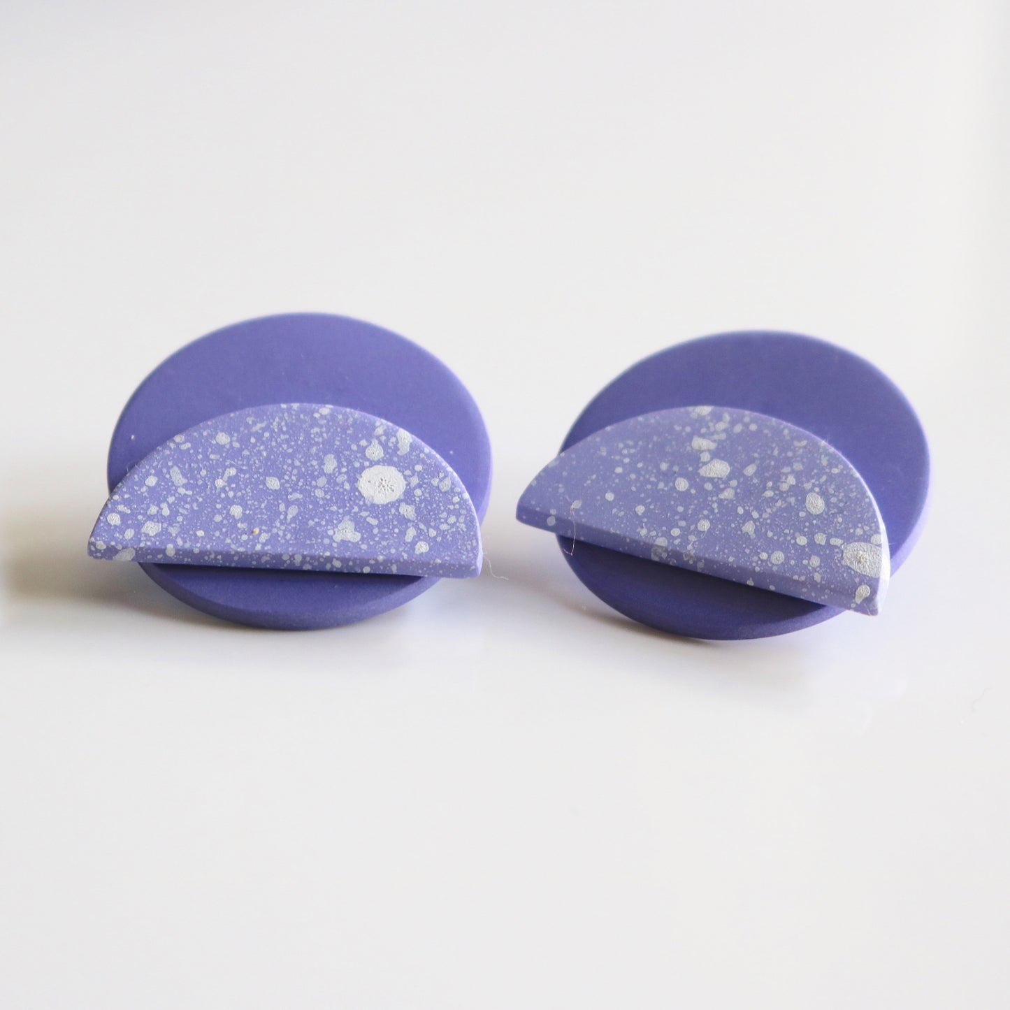 Moonrise Stud in Lavender & Lilac Speck