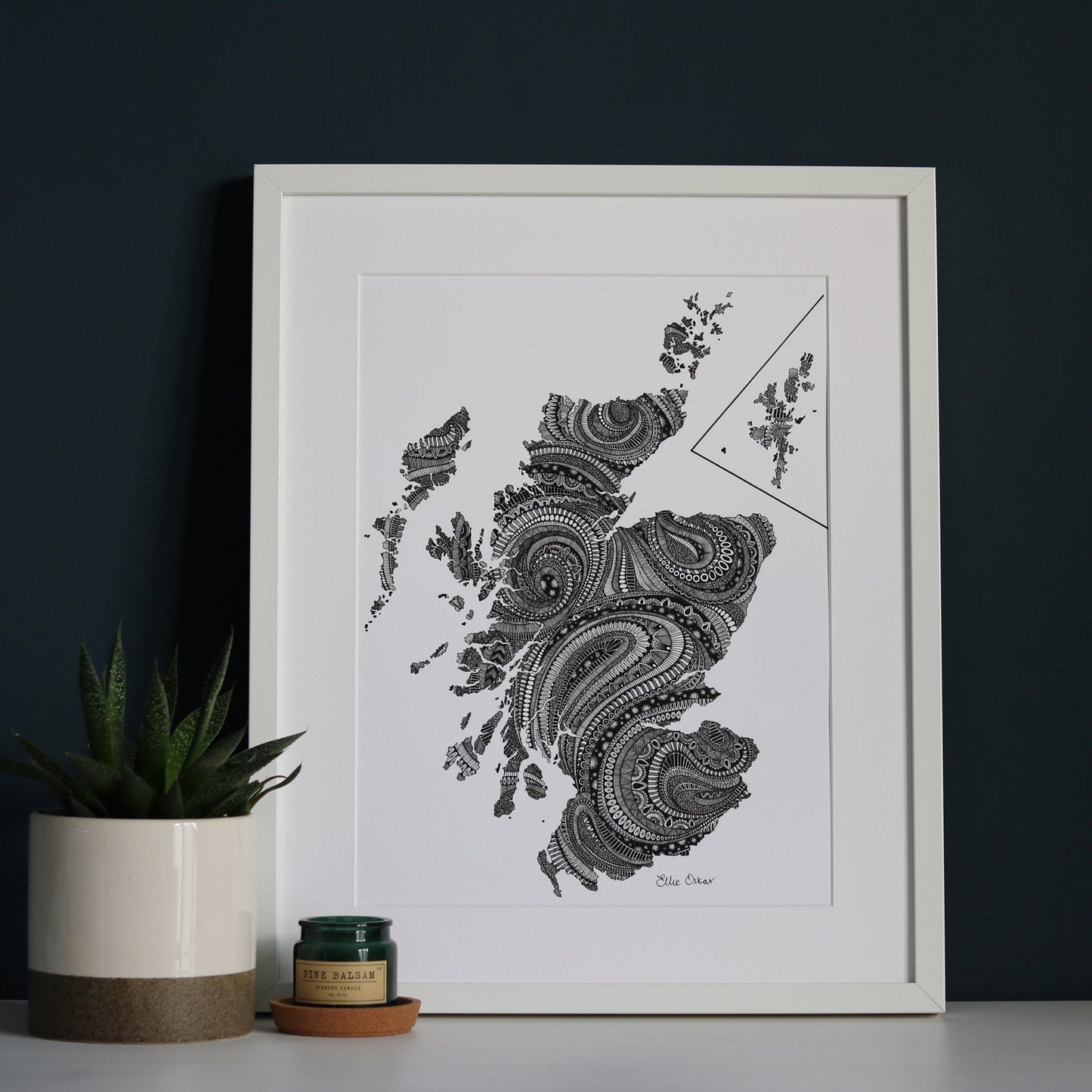 Map of Scotland Print