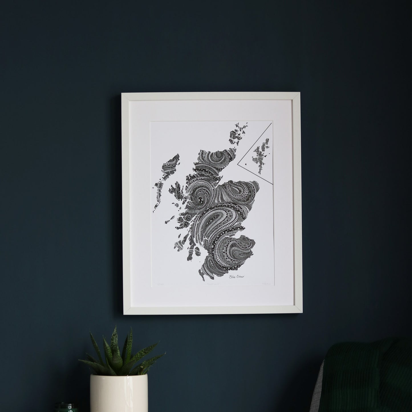 Map of Scotland Print