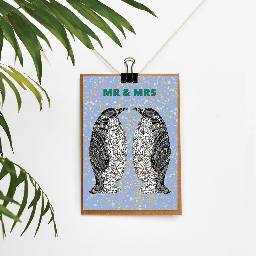 Mr & Mrs Wedding Card