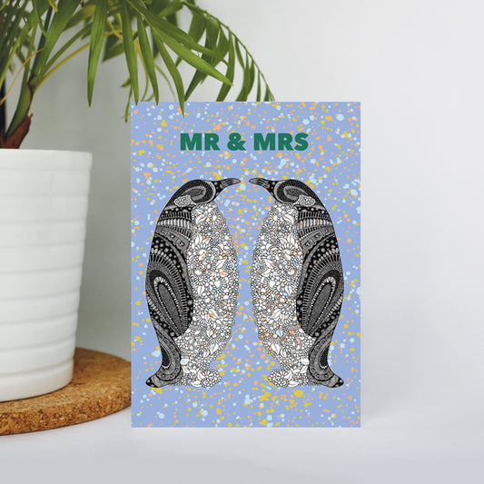 Mr & Mrs Wedding Card