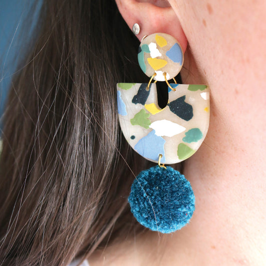 Reverse Arch in Terrazzo w/Pom Pom's