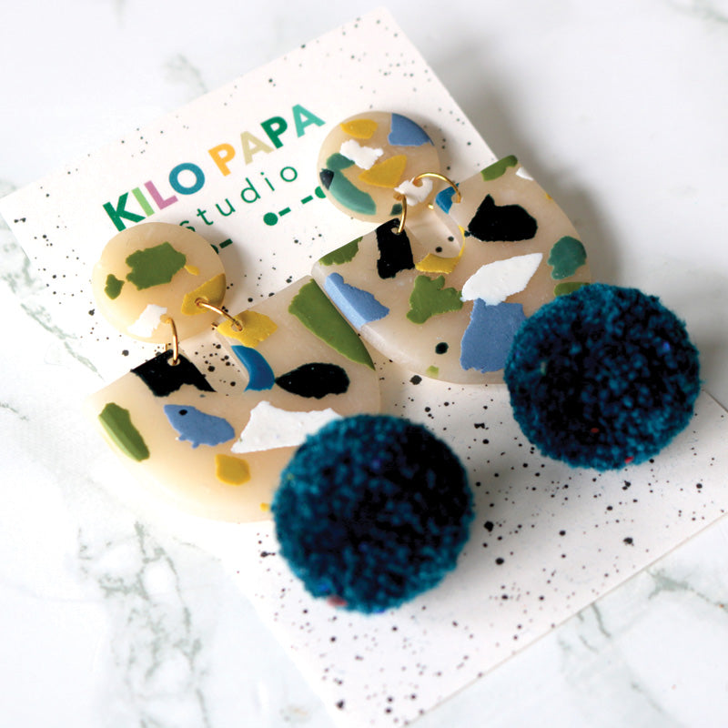 Reverse Arch in Terrazzo w/Pom Pom's