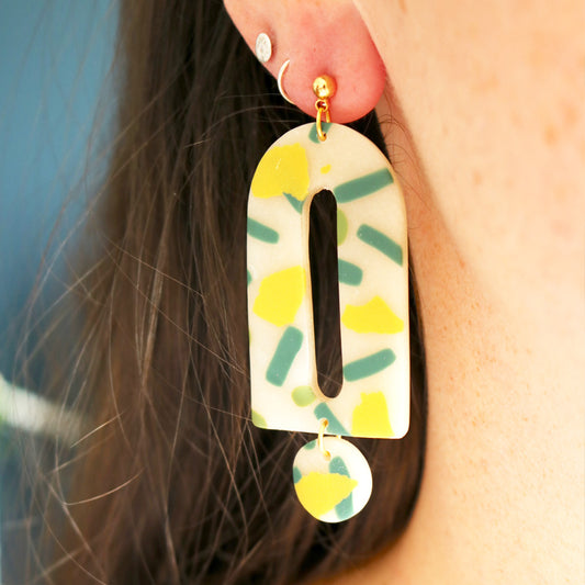 Doorway Arch in Yellow Terrazzo