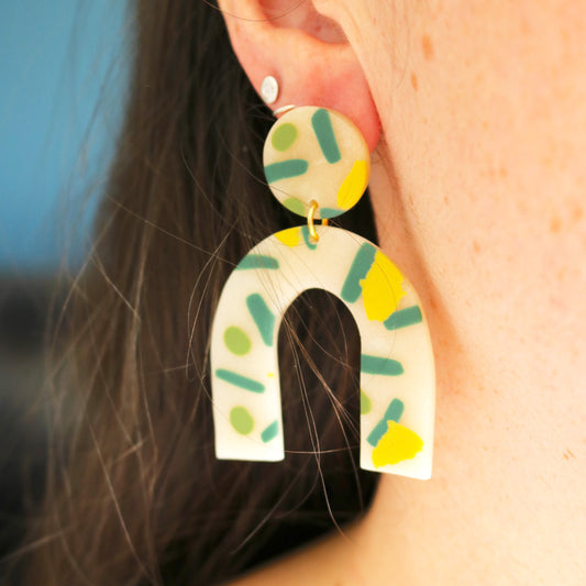 Wide Arches in Yellow Terrazzo