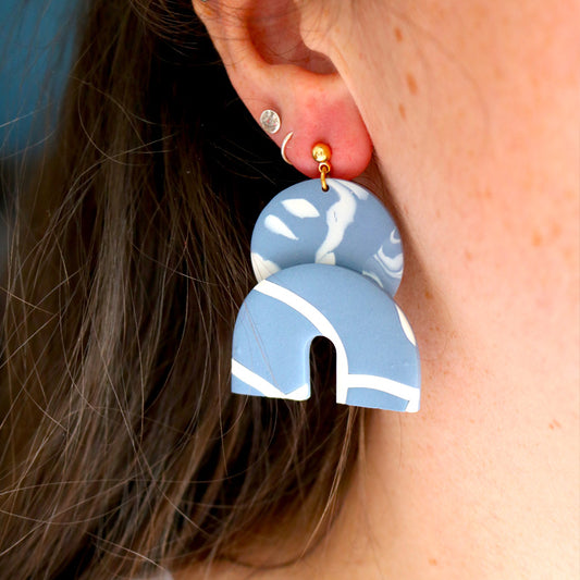 Lunar Arches in Blue Marble