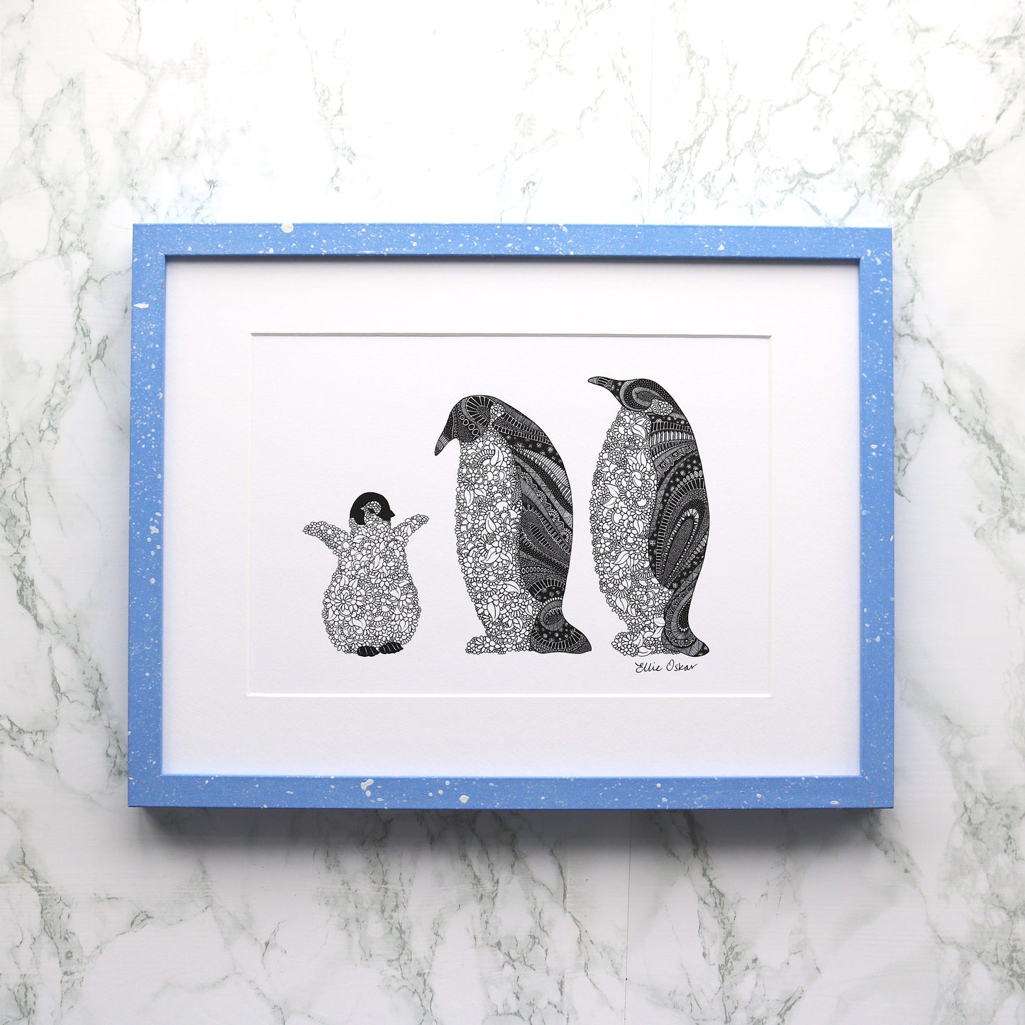 Penguin Family Print