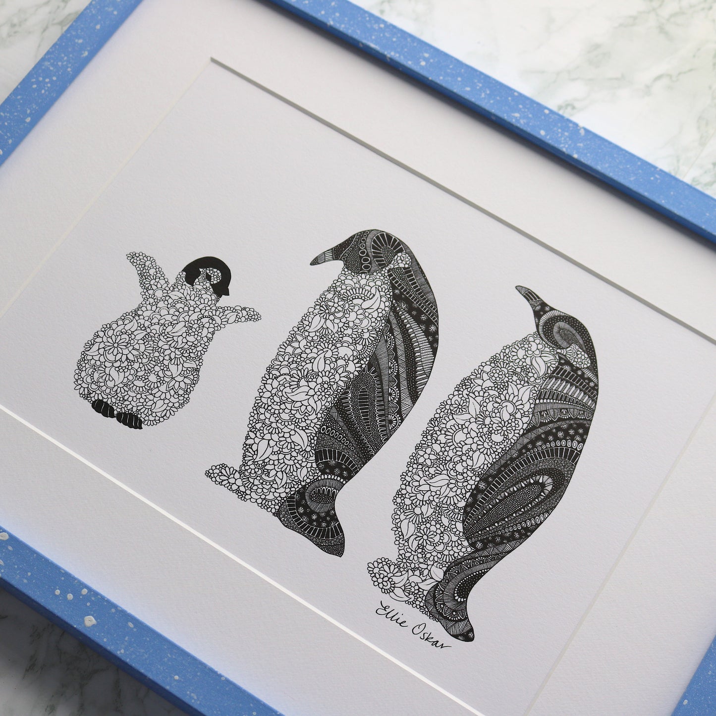 Penguin Family Print