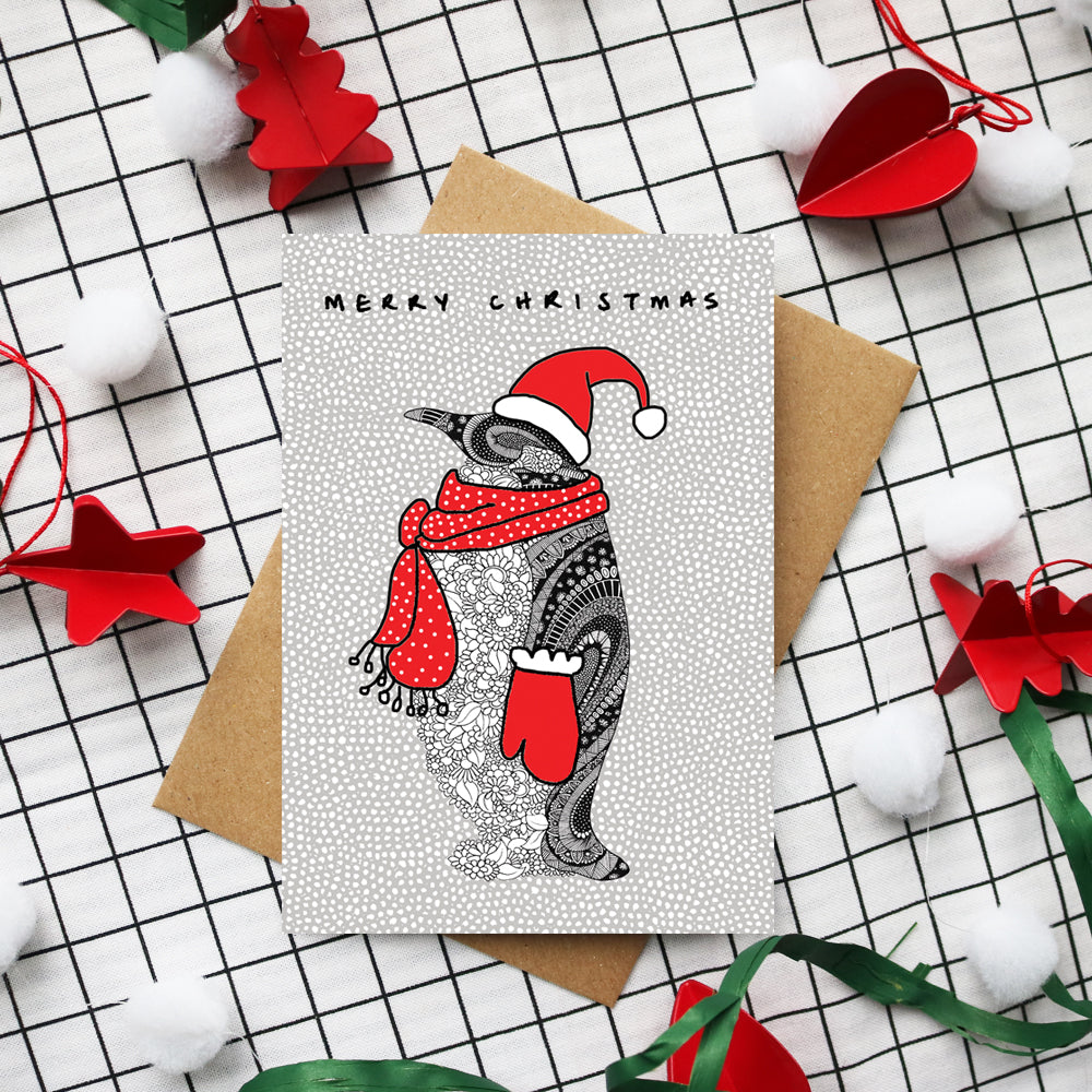 Penguin Christmas Card