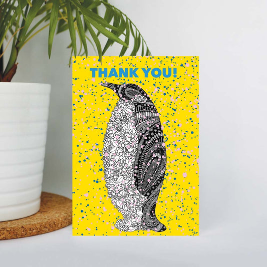 Penguin Thank You Card