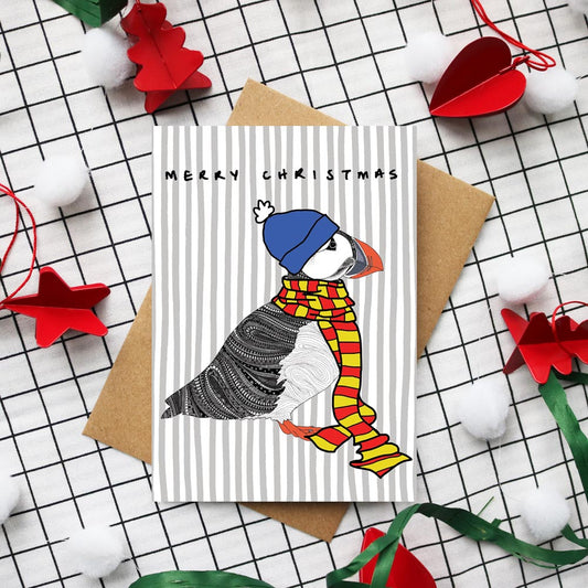 Puffin Christmas Card
