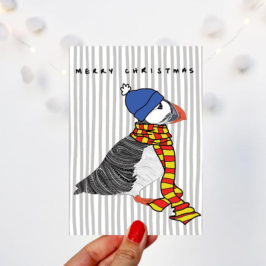 Puffin Christmas Card