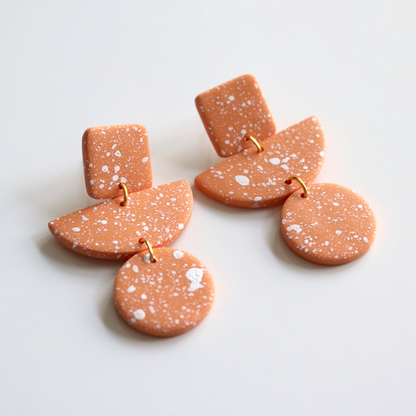 Square Drops in Apricot Speck