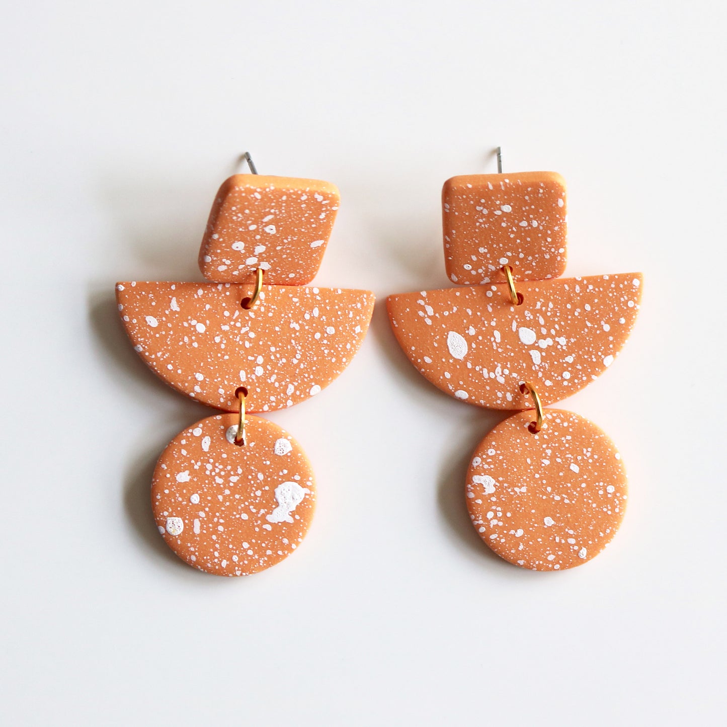 Square Drops in Apricot Speck