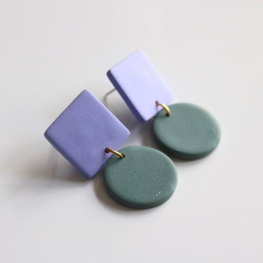 Sweetie Drop No.1 in Lilac & Dark Sage