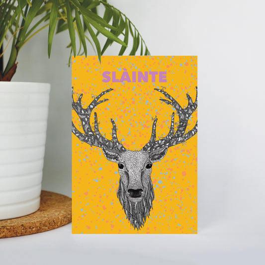 Slàinte Stag's Head Card