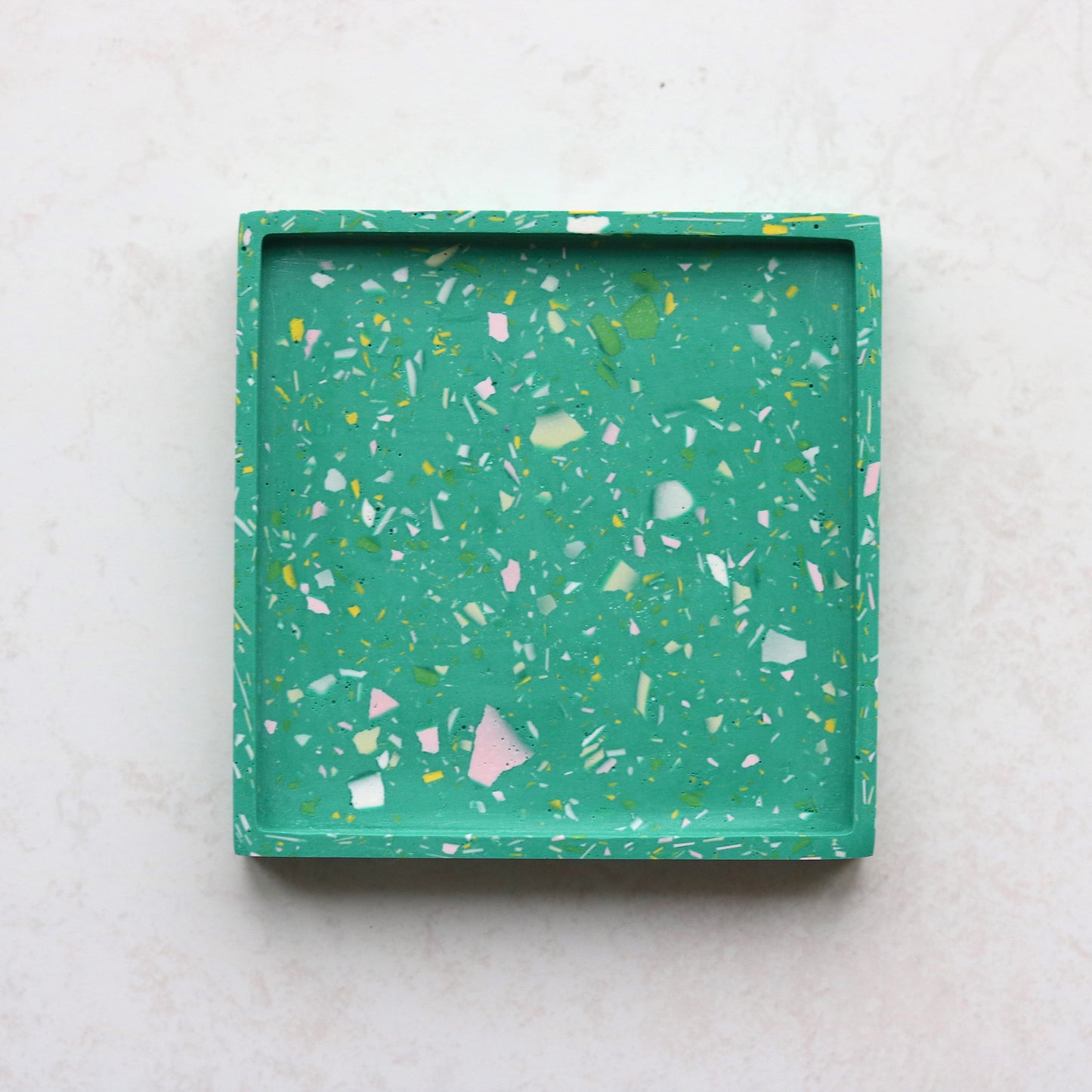 Square Trinket Tray in Sea Terrazzo