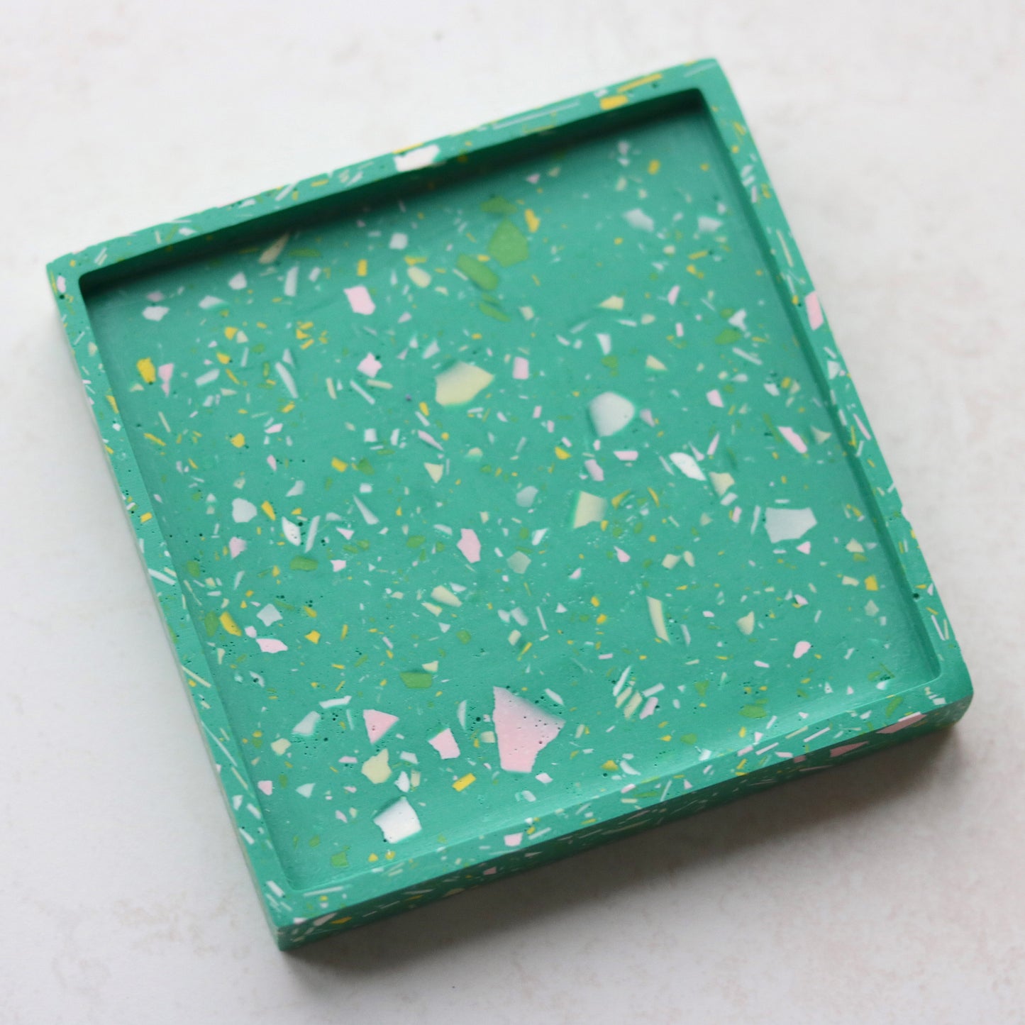 Square Trinket Tray in Sea Terrazzo