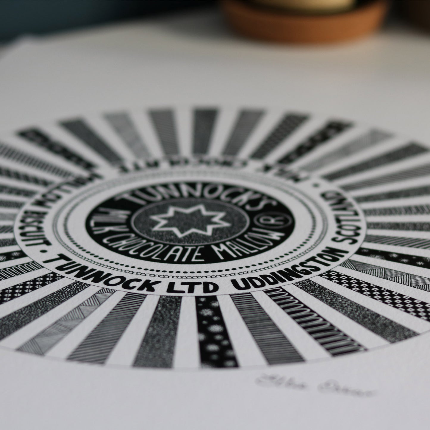 Tunnocks Tea Cake Print | Limited Edition Giclée