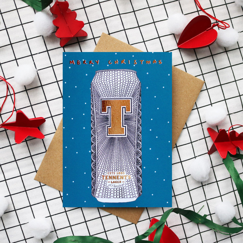 Tennents Foiled Christmas Card