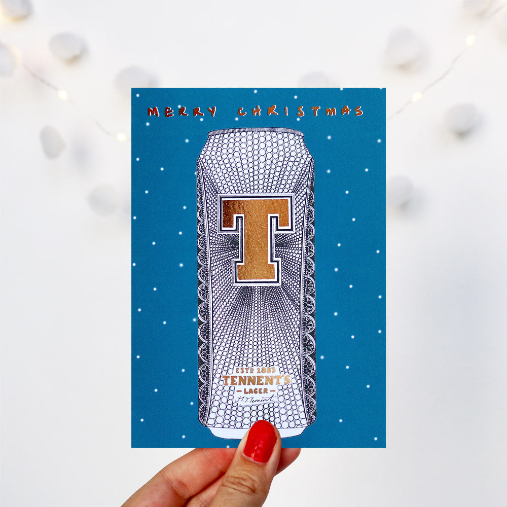 Tennents Foiled Christmas Card