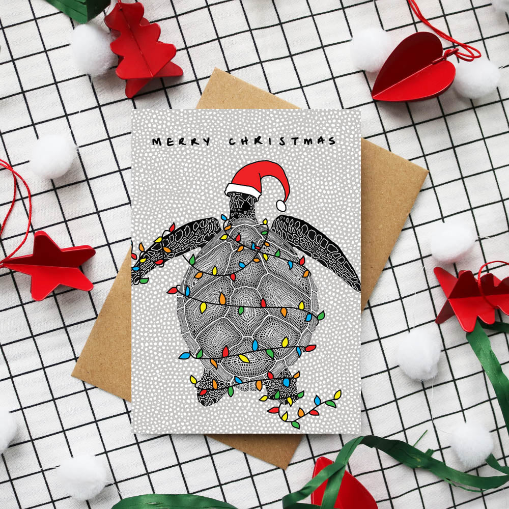 Turtle Christmas Card