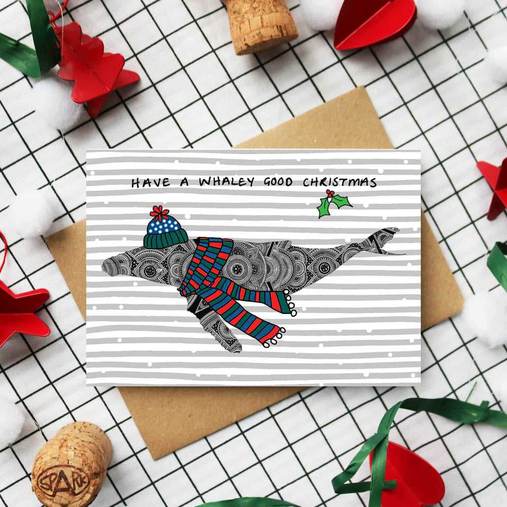 Whale Christmas Card